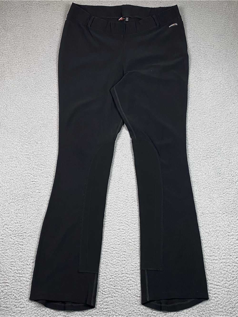 Kerrits Bootcut Breeches Women's Size 2X Black Stretch Equestrian Pull On